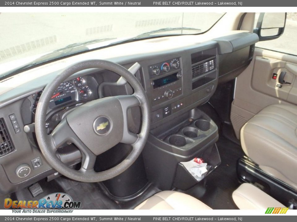 2014 Chevrolet Express 2500 Cargo Extended WT Summit White / Neutral Photo #11
