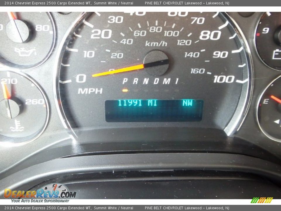 2014 Chevrolet Express 2500 Cargo Extended WT Summit White / Neutral Photo #24