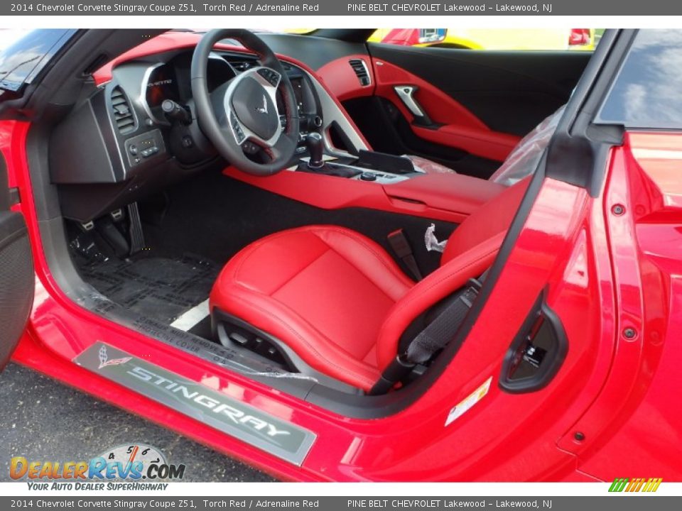 Adrenaline Red Interior - 2014 Chevrolet Corvette Stingray Coupe Z51 Photo #3