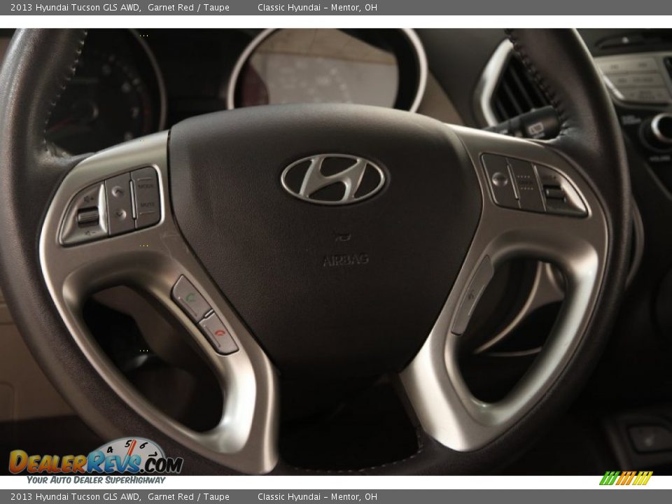 2013 Hyundai Tucson GLS AWD Garnet Red / Taupe Photo #6