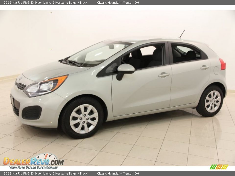 2012 Kia Rio Rio5 EX Hatchback Silverstone Beige / Black Photo #3