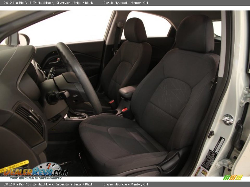 2012 Kia Rio Rio5 EX Hatchback Silverstone Beige / Black Photo #5