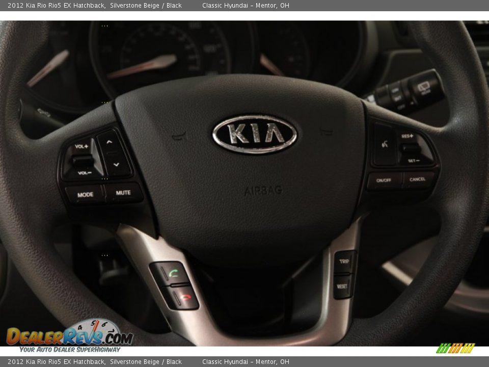 2012 Kia Rio Rio5 EX Hatchback Silverstone Beige / Black Photo #6