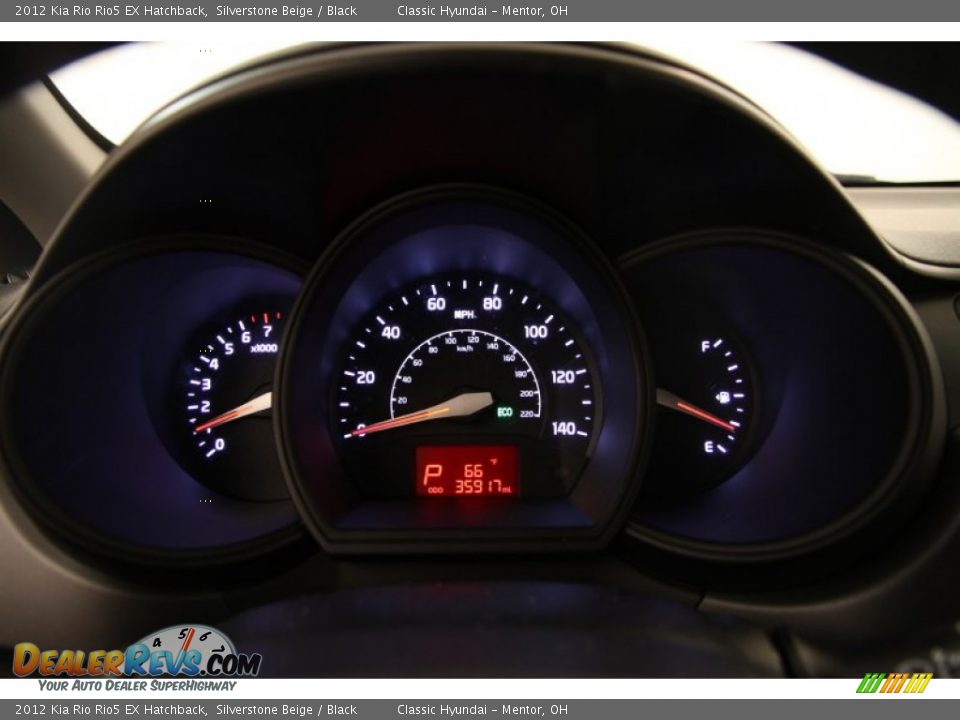 2012 Kia Rio Rio5 EX Hatchback Silverstone Beige / Black Photo #7