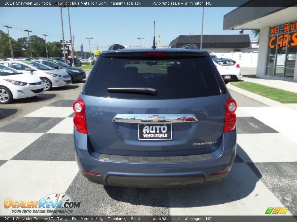 2011 Chevrolet Equinox LT Twilight Blue Metallic / Light Titanium/Jet Black Photo #4