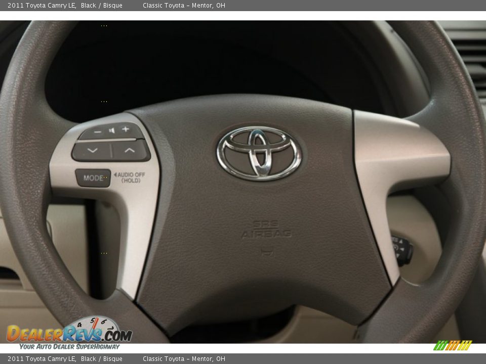 2011 Toyota Camry LE Black / Bisque Photo #6