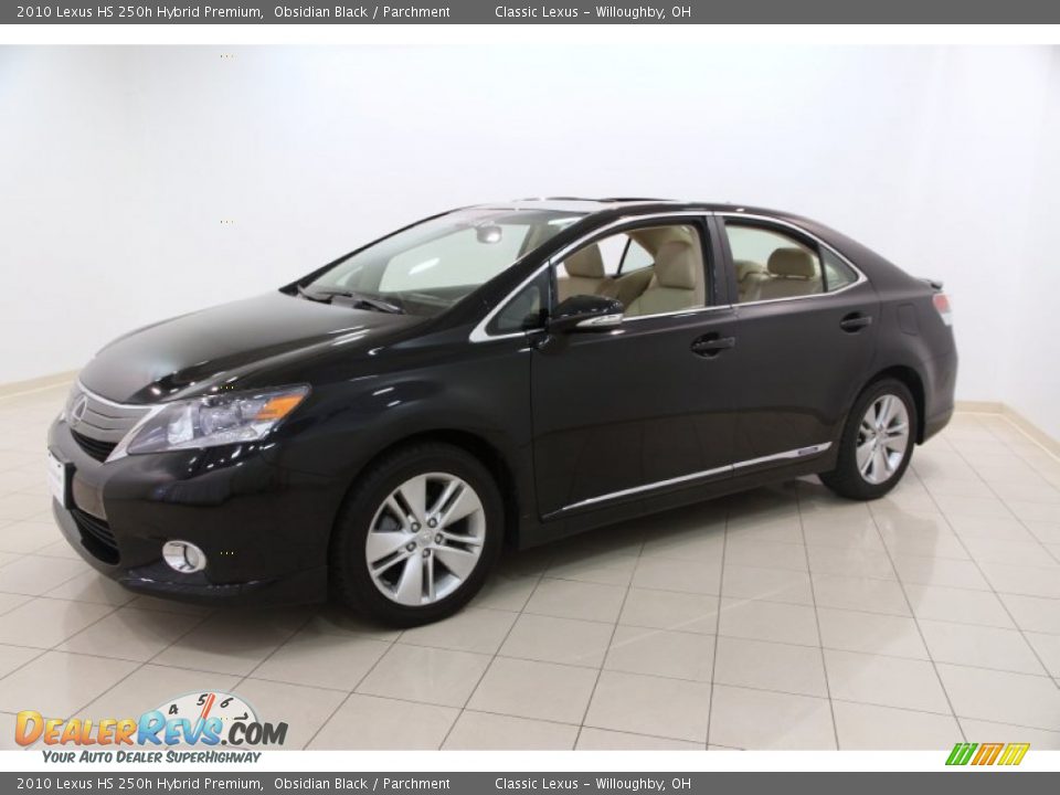 2010 Lexus HS 250h Hybrid Premium Obsidian Black / Parchment Photo #3