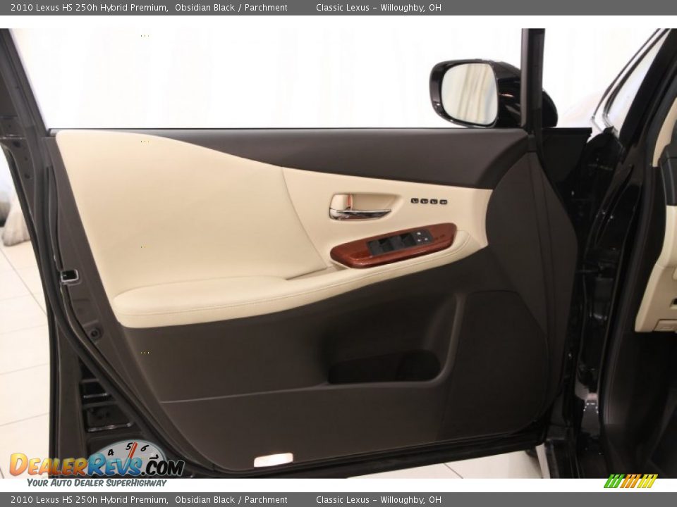 2010 Lexus HS 250h Hybrid Premium Obsidian Black / Parchment Photo #4