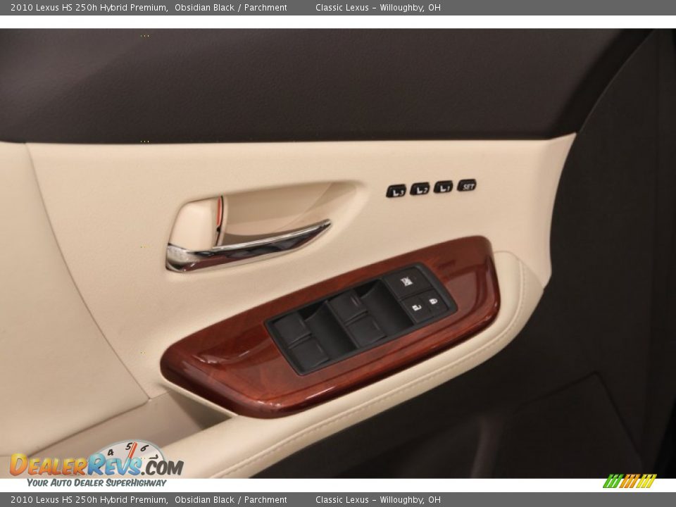 2010 Lexus HS 250h Hybrid Premium Obsidian Black / Parchment Photo #5