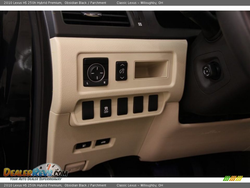 2010 Lexus HS 250h Hybrid Premium Obsidian Black / Parchment Photo #6