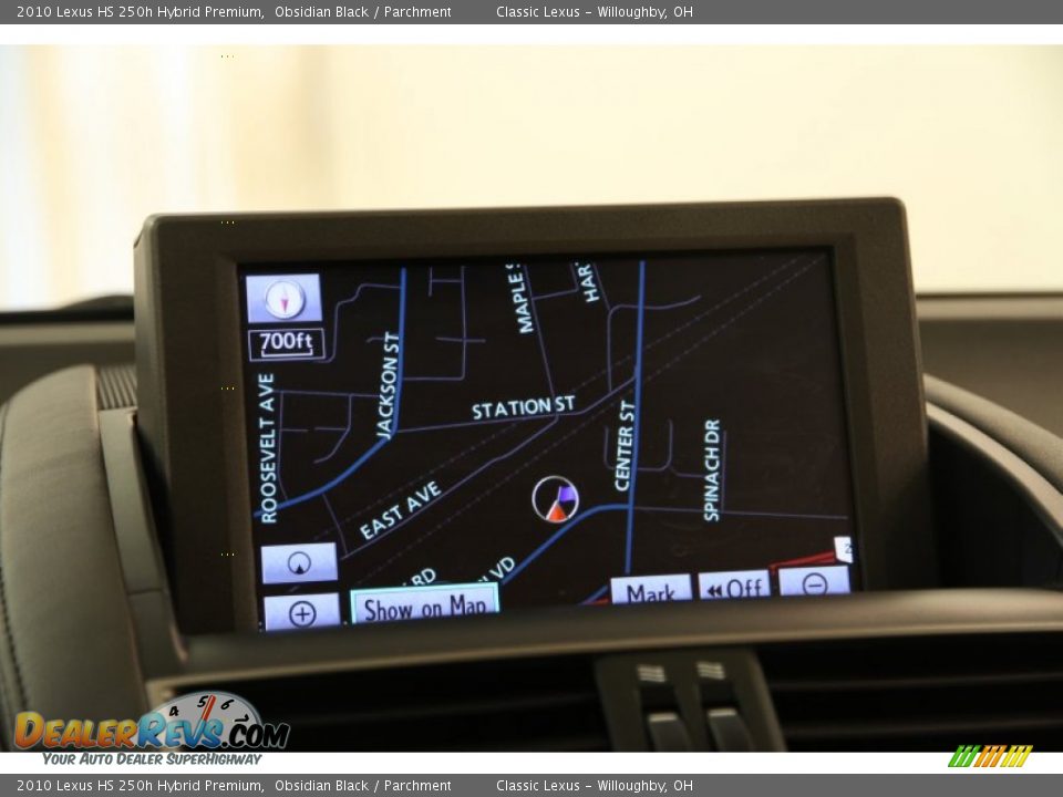 2010 Lexus HS 250h Hybrid Premium Obsidian Black / Parchment Photo #10