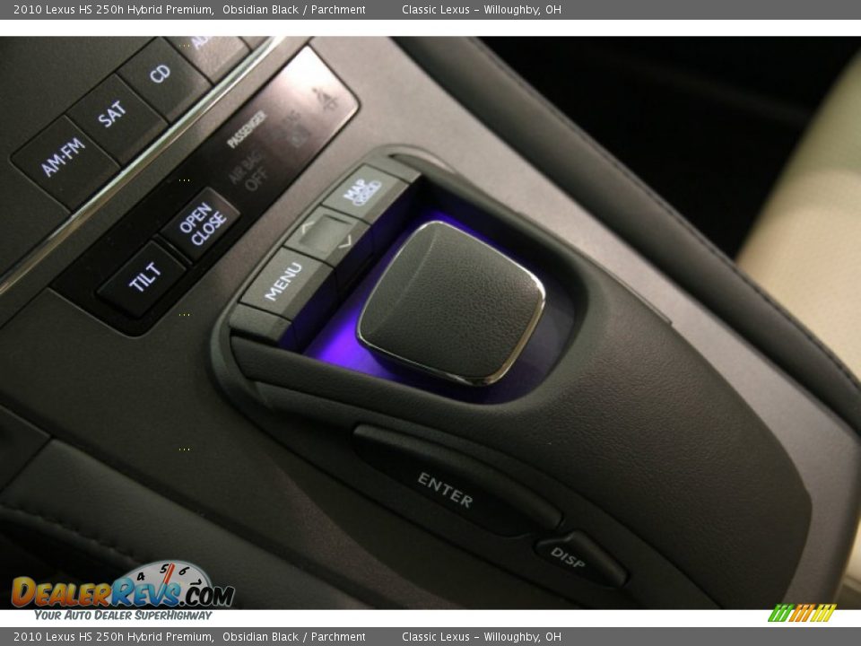 2010 Lexus HS 250h Hybrid Premium Obsidian Black / Parchment Photo #18