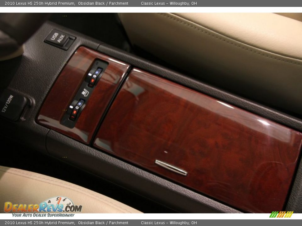2010 Lexus HS 250h Hybrid Premium Obsidian Black / Parchment Photo #19