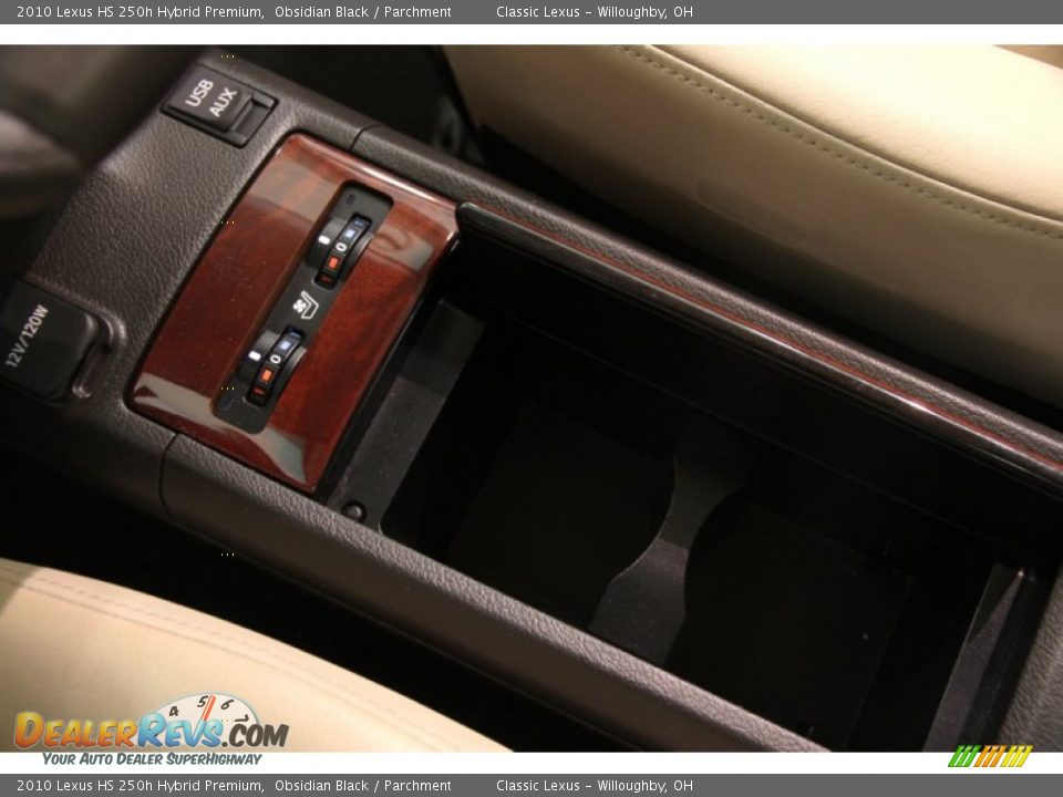 2010 Lexus HS 250h Hybrid Premium Obsidian Black / Parchment Photo #20