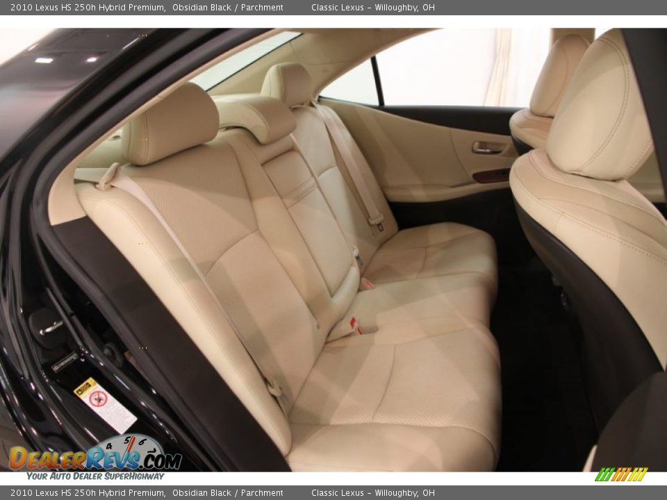 2010 Lexus HS 250h Hybrid Premium Obsidian Black / Parchment Photo #22