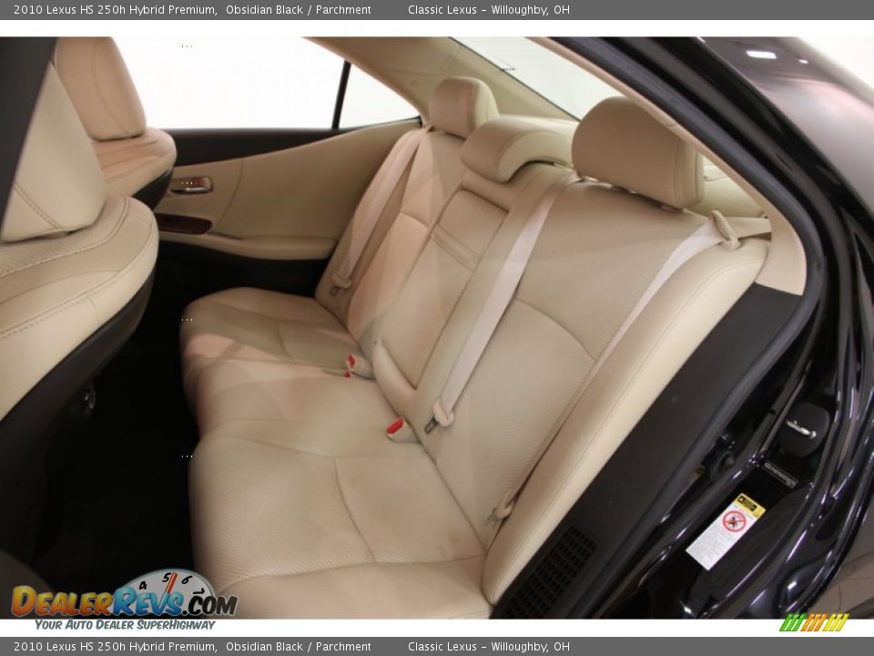 2010 Lexus HS 250h Hybrid Premium Obsidian Black / Parchment Photo #23