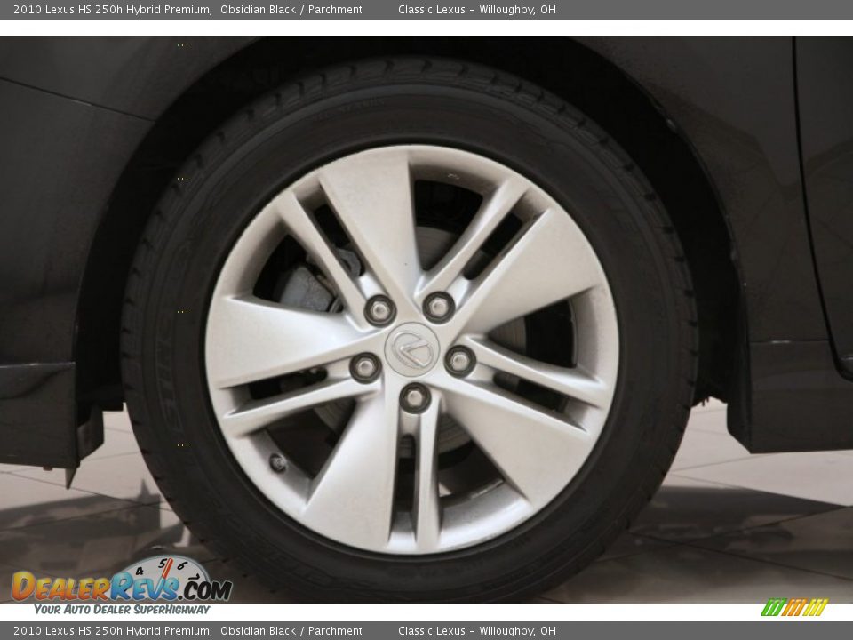 2010 Lexus HS 250h Hybrid Premium Obsidian Black / Parchment Photo #26