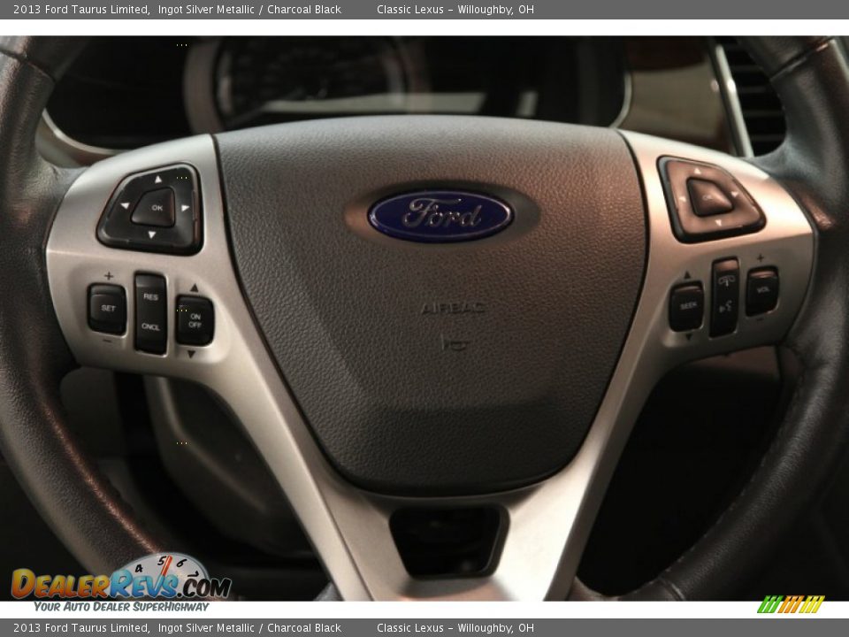 2013 Ford Taurus Limited Ingot Silver Metallic / Charcoal Black Photo #6