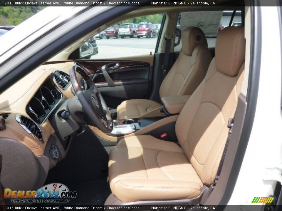 Front Seat of 2015 Buick Enclave Leather AWD Photo #10