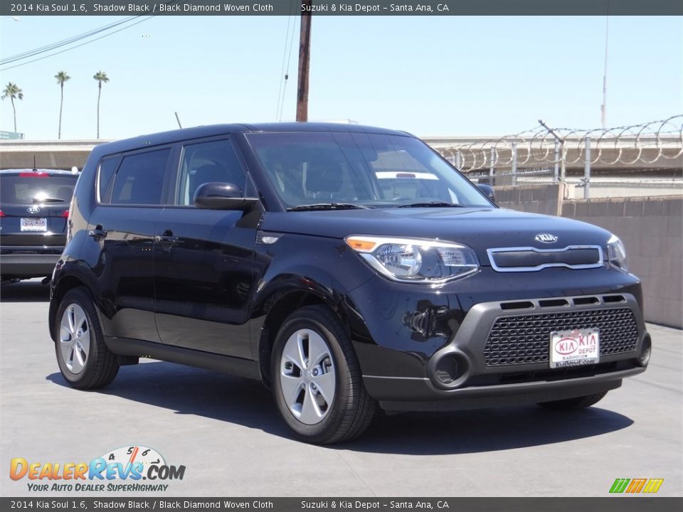 2014 Kia Soul 1.6 Shadow Black / Black Diamond Woven Cloth Photo #1