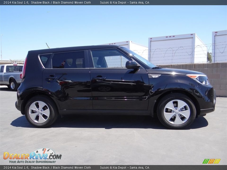 2014 Kia Soul 1.6 Shadow Black / Black Diamond Woven Cloth Photo #2