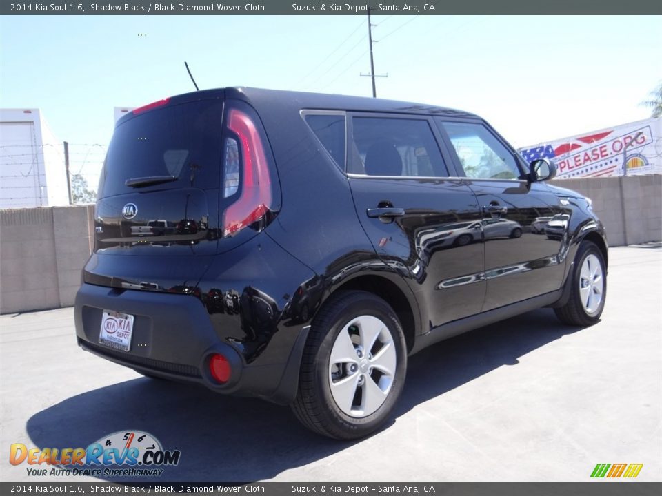 2014 Kia Soul 1.6 Shadow Black / Black Diamond Woven Cloth Photo #3