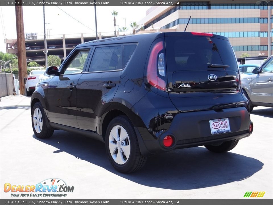 2014 Kia Soul 1.6 Shadow Black / Black Diamond Woven Cloth Photo #4