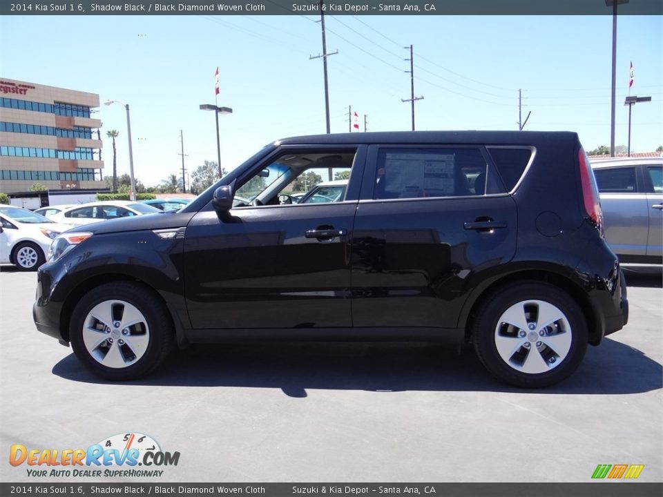 2014 Kia Soul 1.6 Shadow Black / Black Diamond Woven Cloth Photo #5