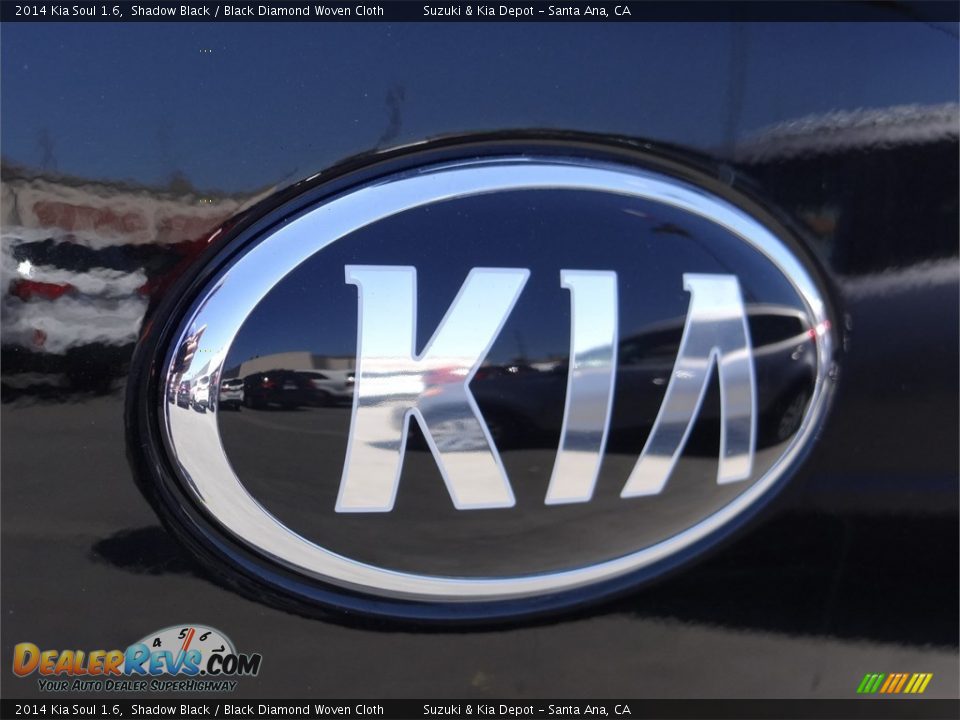 2014 Kia Soul 1.6 Shadow Black / Black Diamond Woven Cloth Photo #7