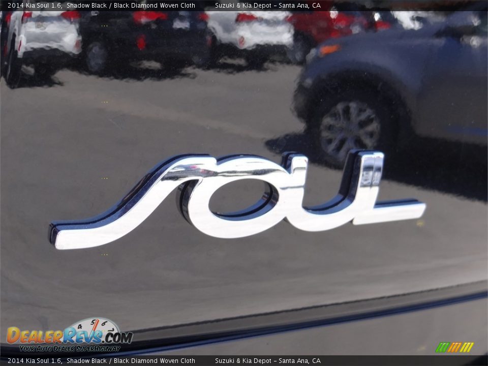 2014 Kia Soul 1.6 Shadow Black / Black Diamond Woven Cloth Photo #8