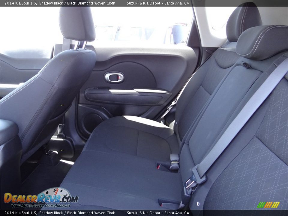 2014 Kia Soul 1.6 Shadow Black / Black Diamond Woven Cloth Photo #9