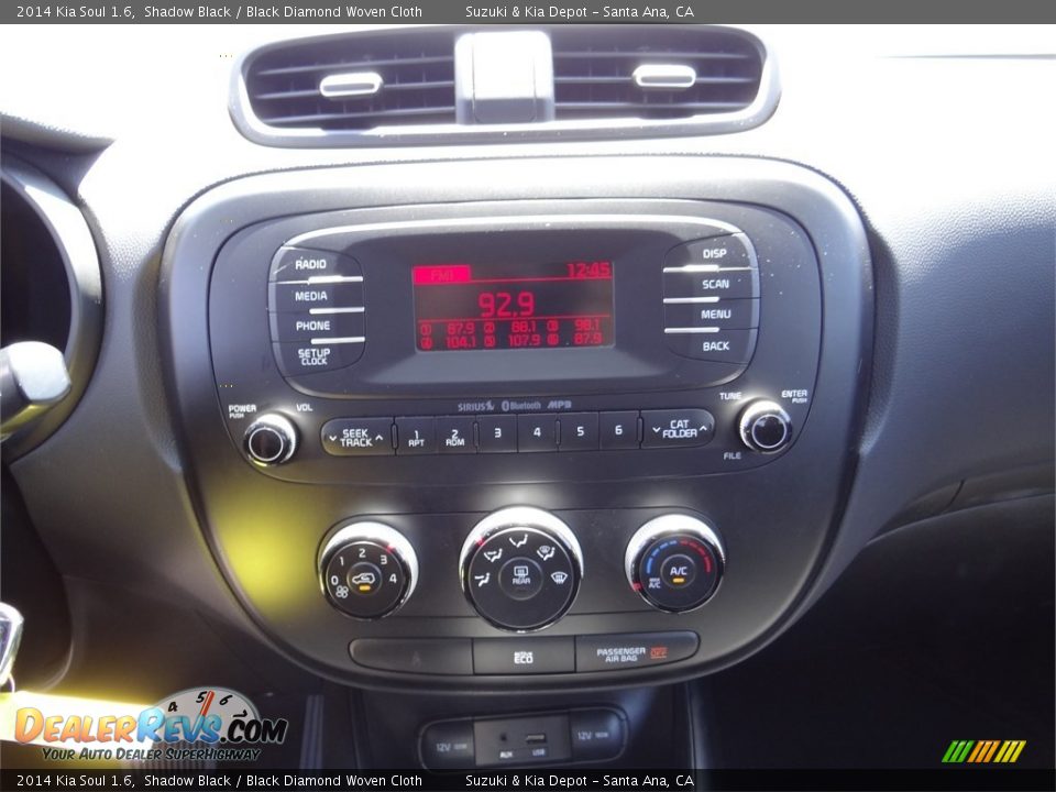 2014 Kia Soul 1.6 Shadow Black / Black Diamond Woven Cloth Photo #12