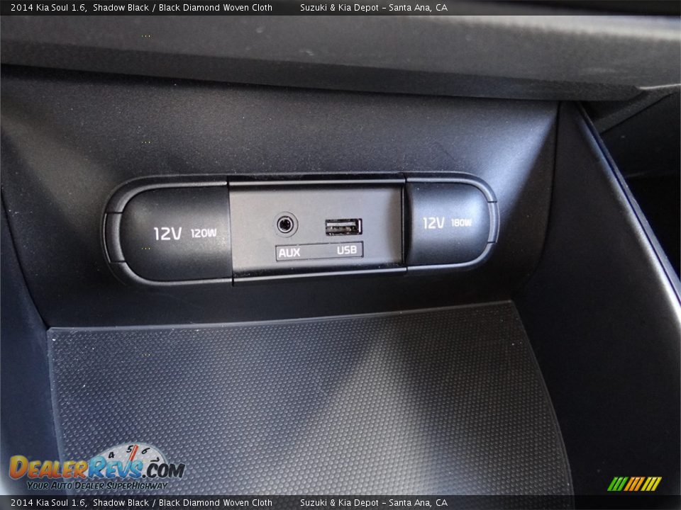 2014 Kia Soul 1.6 Shadow Black / Black Diamond Woven Cloth Photo #13