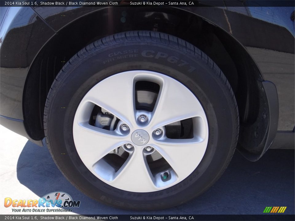 2014 Kia Soul 1.6 Shadow Black / Black Diamond Woven Cloth Photo #14