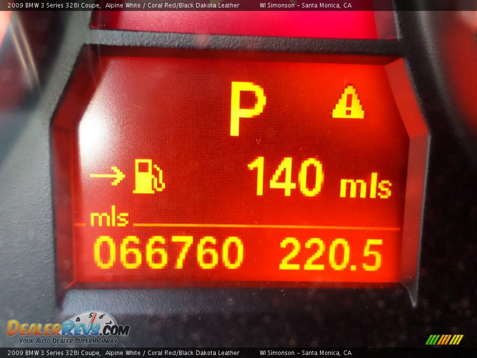 2009 BMW 3 Series 328i Coupe Alpine White / Coral Red/Black Dakota Leather Photo #9