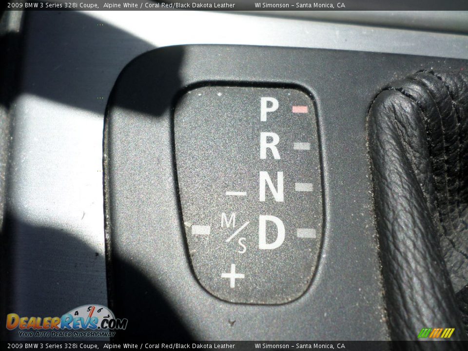 2009 BMW 3 Series 328i Coupe Alpine White / Coral Red/Black Dakota Leather Photo #12