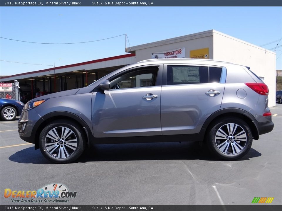 2015 Kia Sportage EX Mineral Silver / Black Photo #5