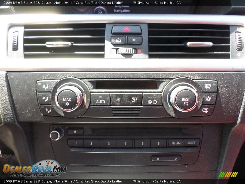 2009 BMW 3 Series 328i Coupe Alpine White / Coral Red/Black Dakota Leather Photo #13