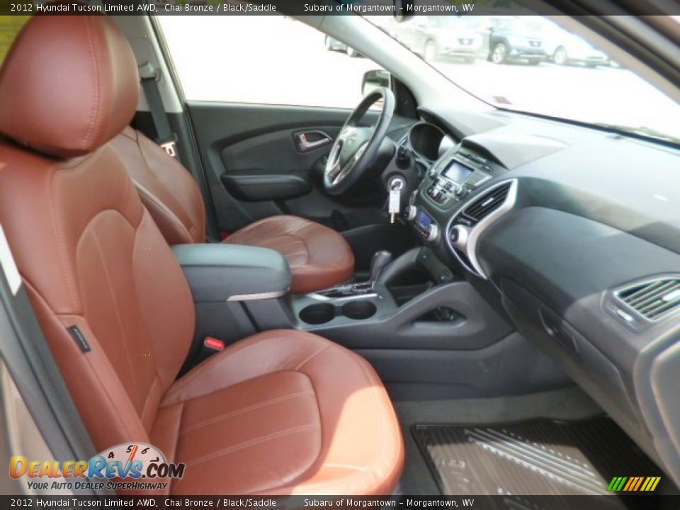 2012 Hyundai Tucson Limited AWD Chai Bronze / Black/Saddle Photo #4