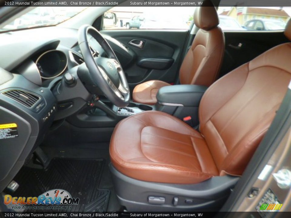 2012 Hyundai Tucson Limited AWD Chai Bronze / Black/Saddle Photo #7