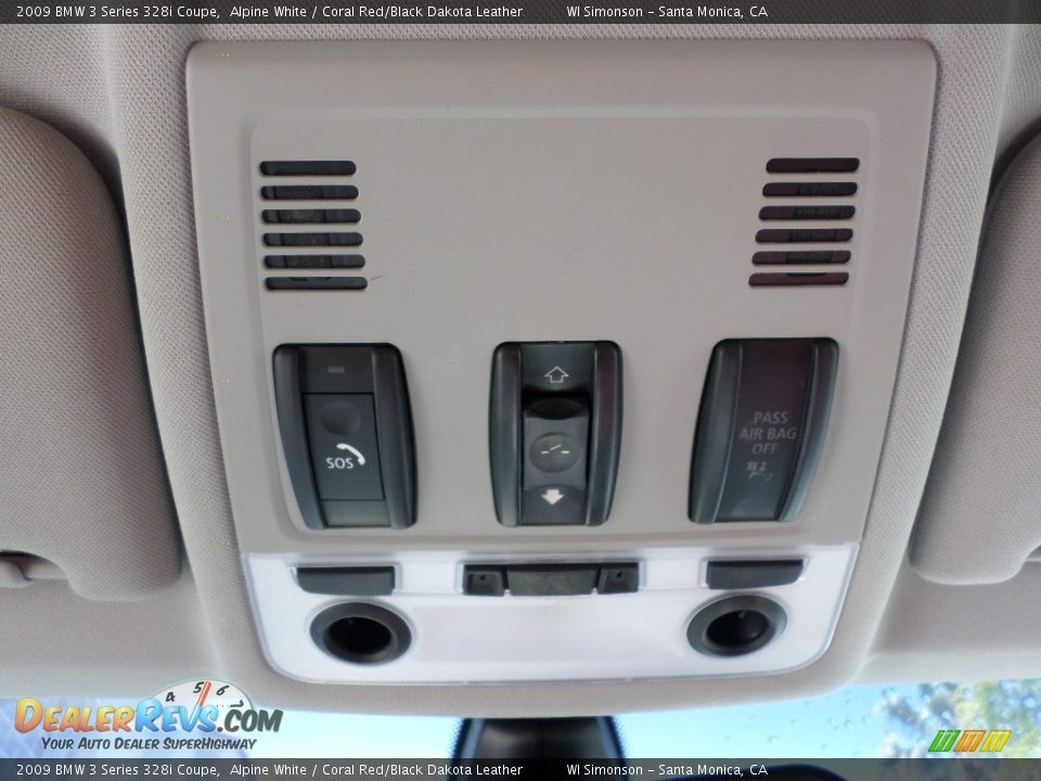 2009 BMW 3 Series 328i Coupe Alpine White / Coral Red/Black Dakota Leather Photo #16