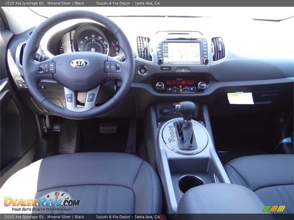 2015 Kia Sportage EX Mineral Silver / Black Photo #12