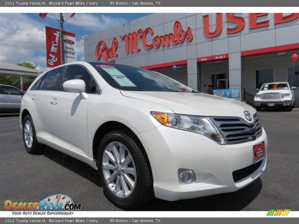 2011 Toyota Venza I4 Blizzard Pearl White / Ivory Photo #1