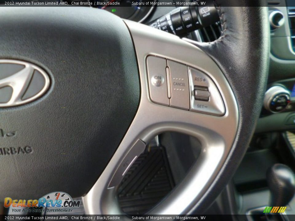 2012 Hyundai Tucson Limited AWD Chai Bronze / Black/Saddle Photo #18
