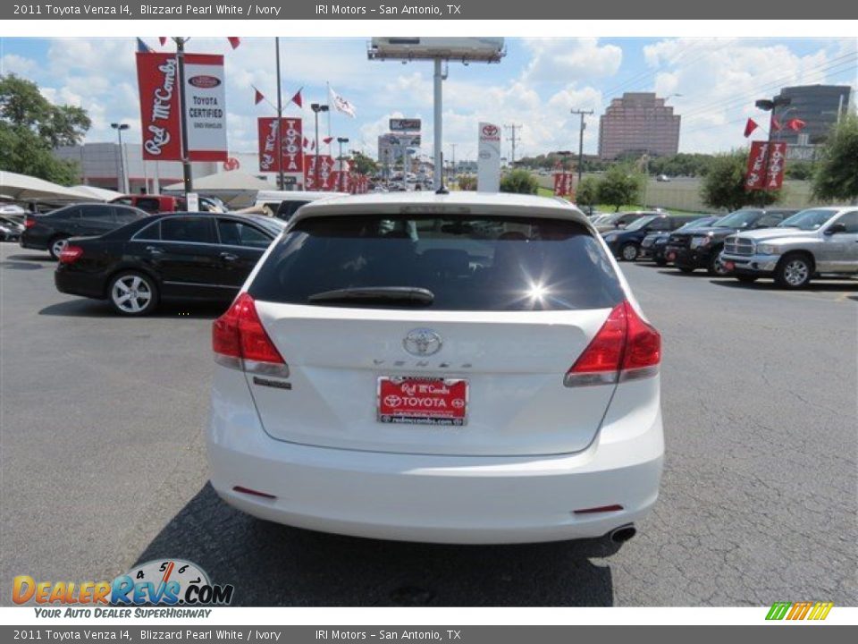 2011 Toyota Venza I4 Blizzard Pearl White / Ivory Photo #6