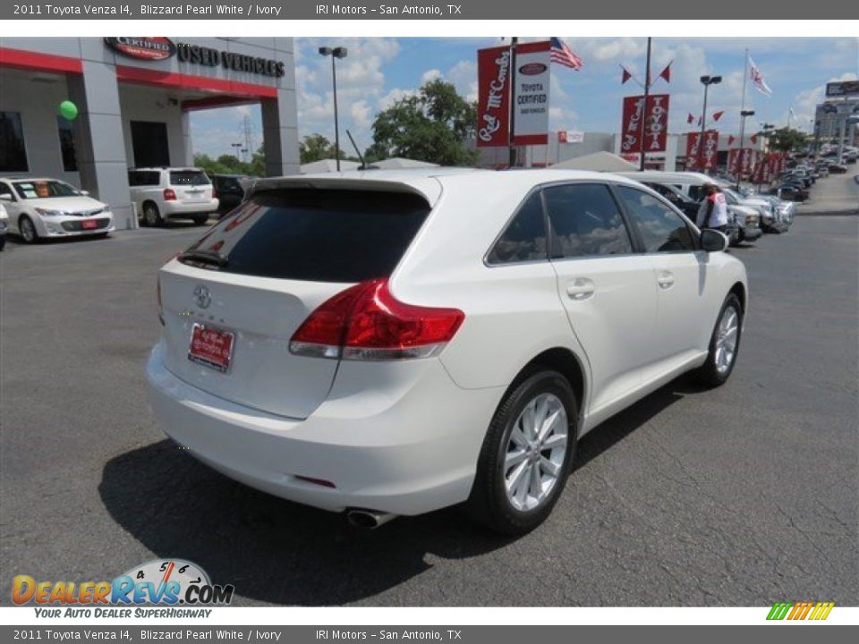 2011 Toyota Venza I4 Blizzard Pearl White / Ivory Photo #7
