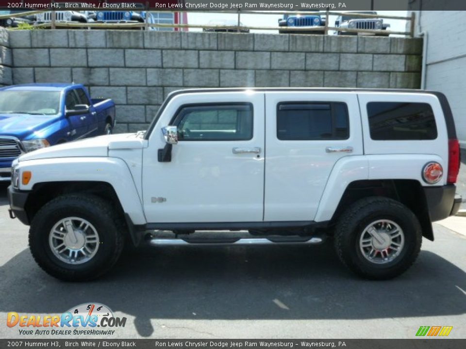 2007 Hummer H3 Birch White / Ebony Black Photo #2