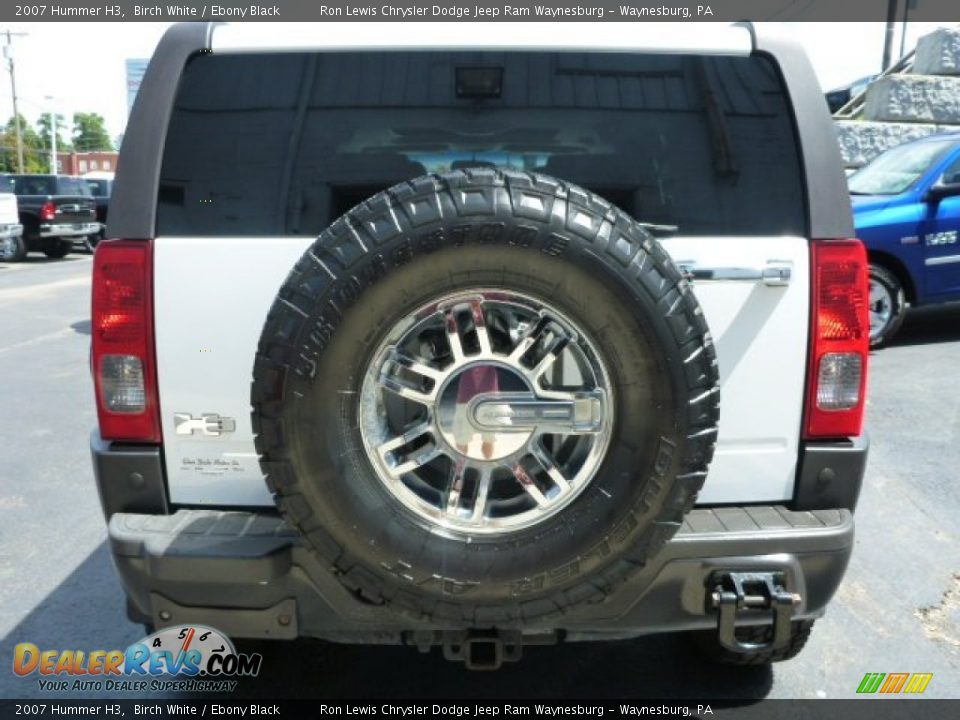 2007 Hummer H3 Birch White / Ebony Black Photo #4