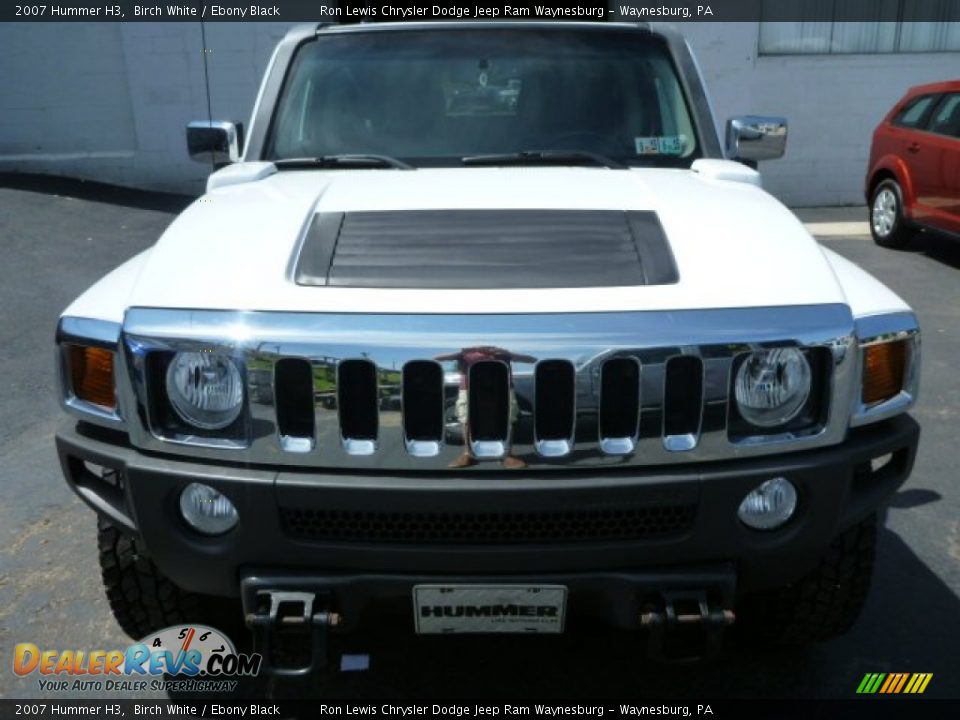 2007 Hummer H3 Birch White / Ebony Black Photo #8