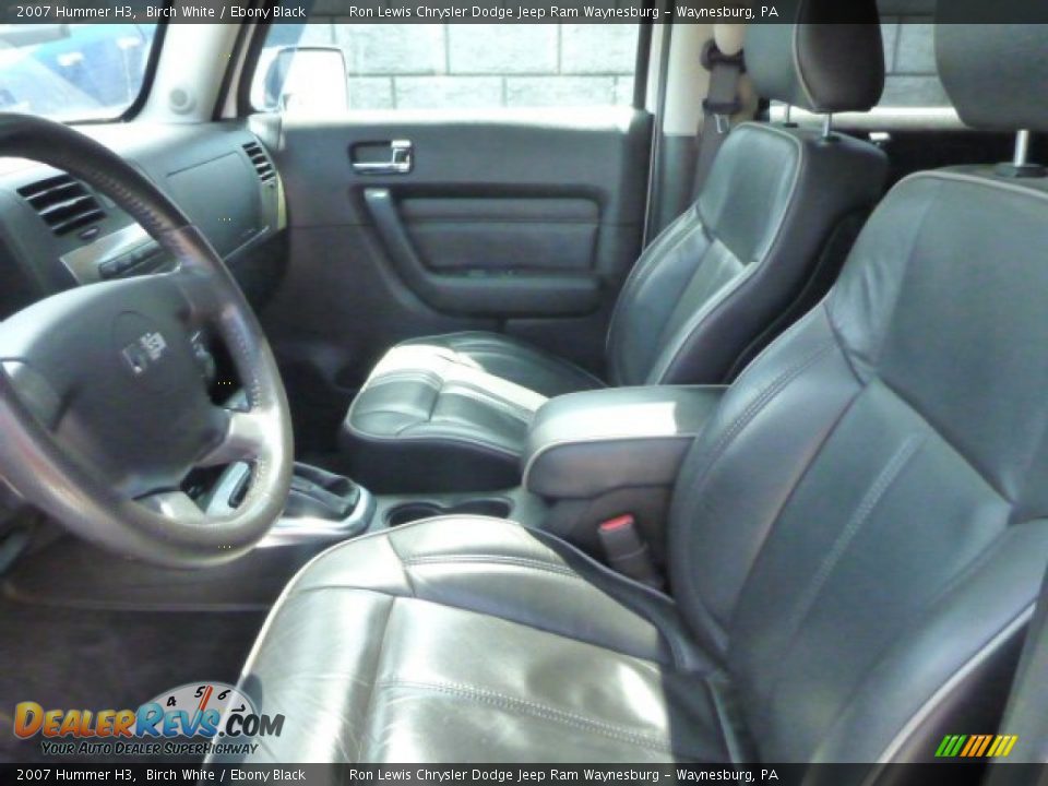 2007 Hummer H3 Birch White / Ebony Black Photo #10